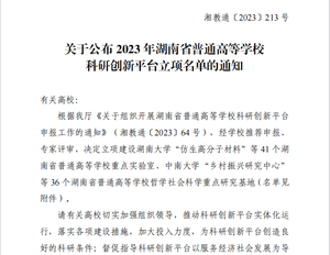 学校新增4个省级科研创新平台